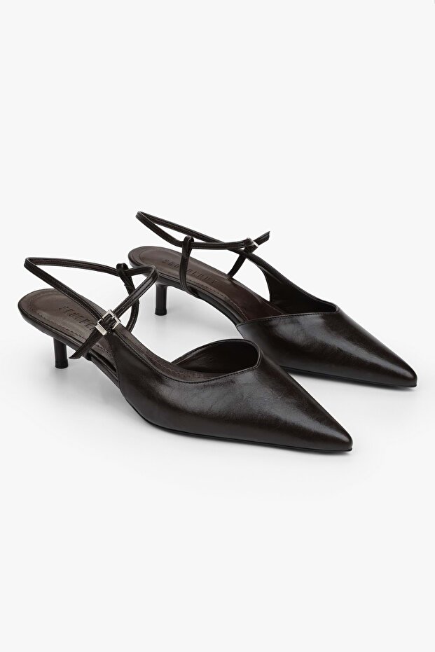 Women's Lea Brown Skin Stiletto