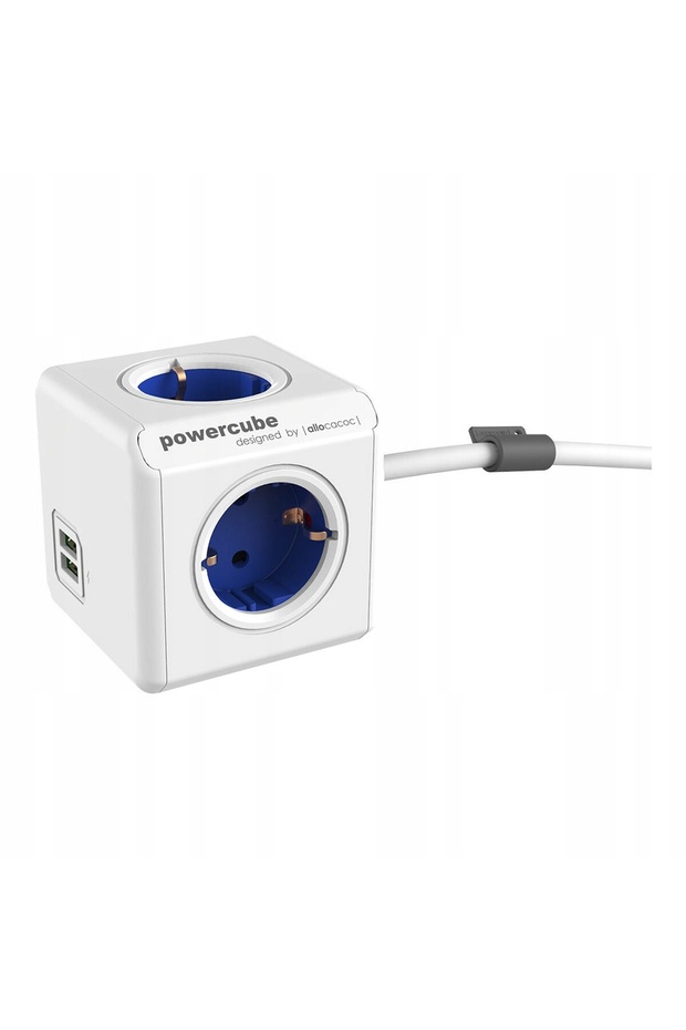 Prelungitor 1.5m 4 prize 2x USB Alb