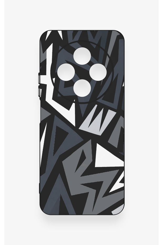 Redmi 14C Compatible Geometric Block Pattern Silicone Case