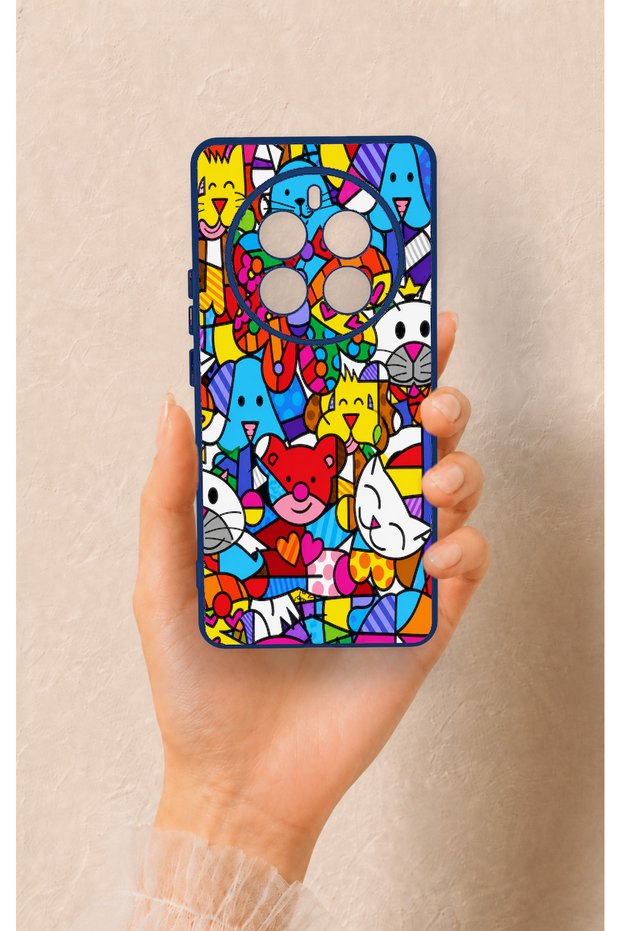 Realme 12 Pro Compatible Britto Garden Patterned Silicone Case
