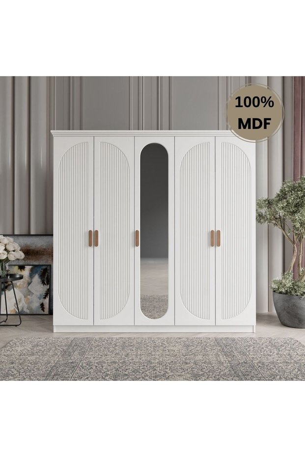 Soho 5 kapak MDF gardırop