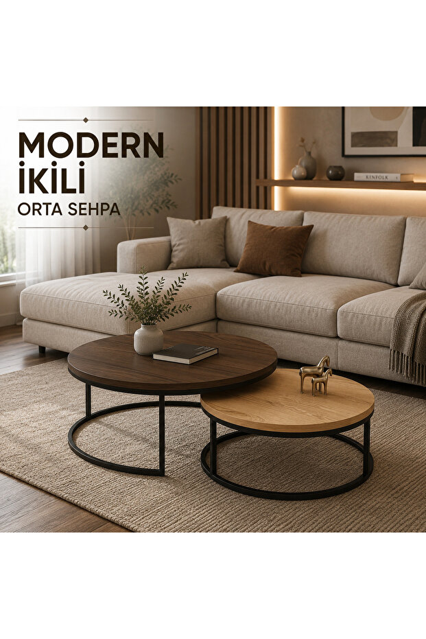 LÜKS İKİLİ ORTA SEHPA