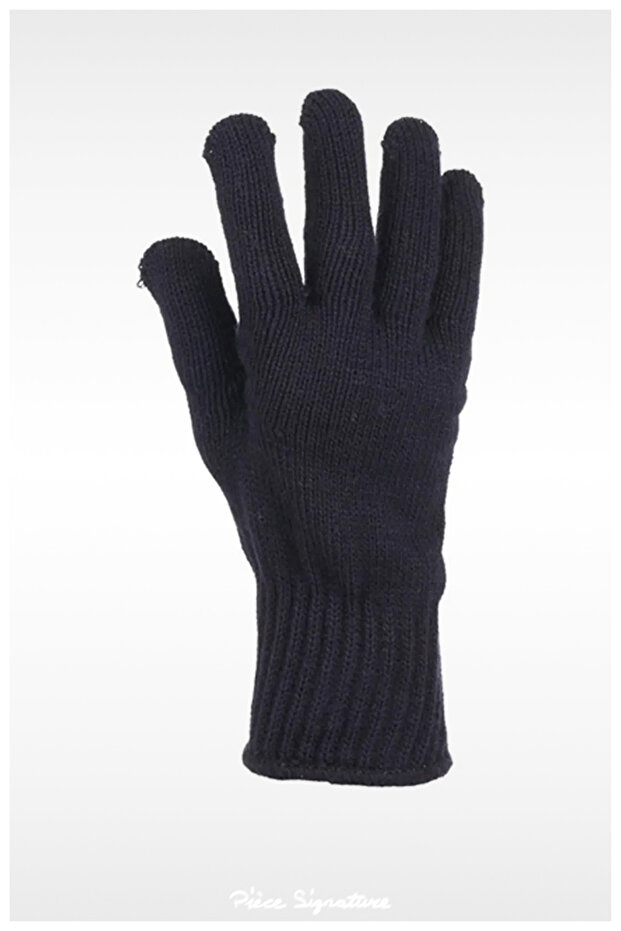 Full Finger Plain Men's Knitwear Cycling Gloves