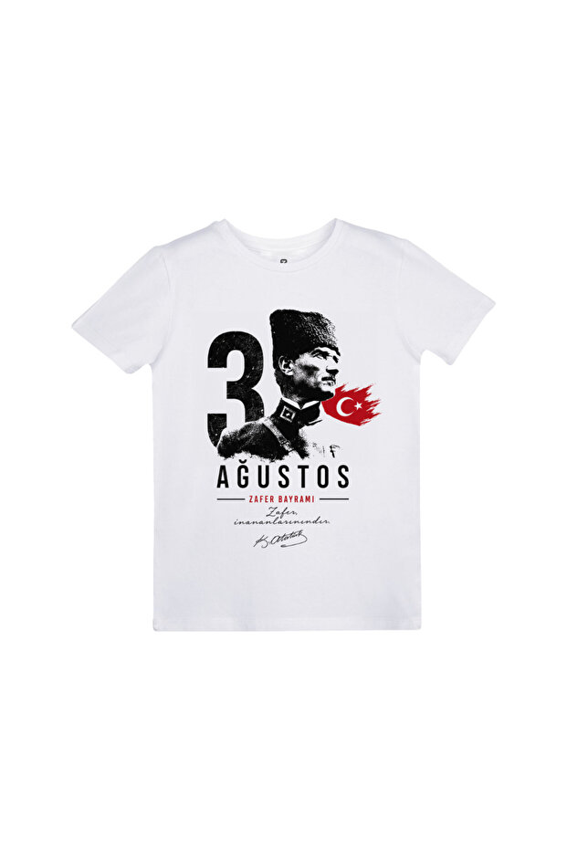 August 30Th Themed Ataturk Printed Children's T-Shirt