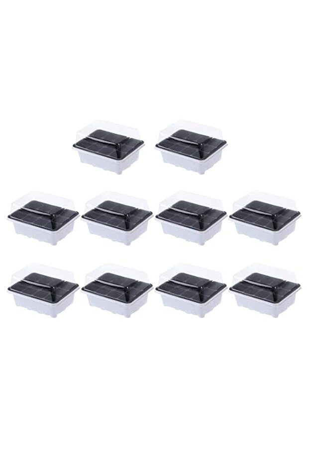 Bukela 10-Pack Seed Sprouting Trays, Reusable for Germination, for Microgreens, for Wheatgrass