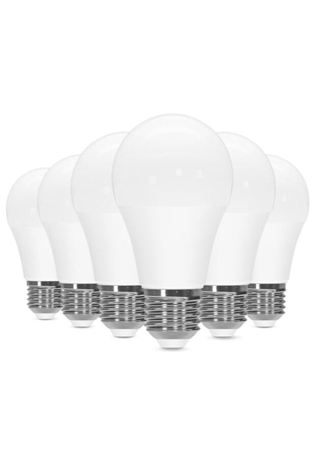 LED Light Bulbs, E27 Edison Screw Bulbs 60W Equivalent, Warm White 3000K ES Screw in Light Bulb, 9W 900lm Super Bright Energy Saving Lightbulbs for Lamp, Non-Dimmable Pack of 6