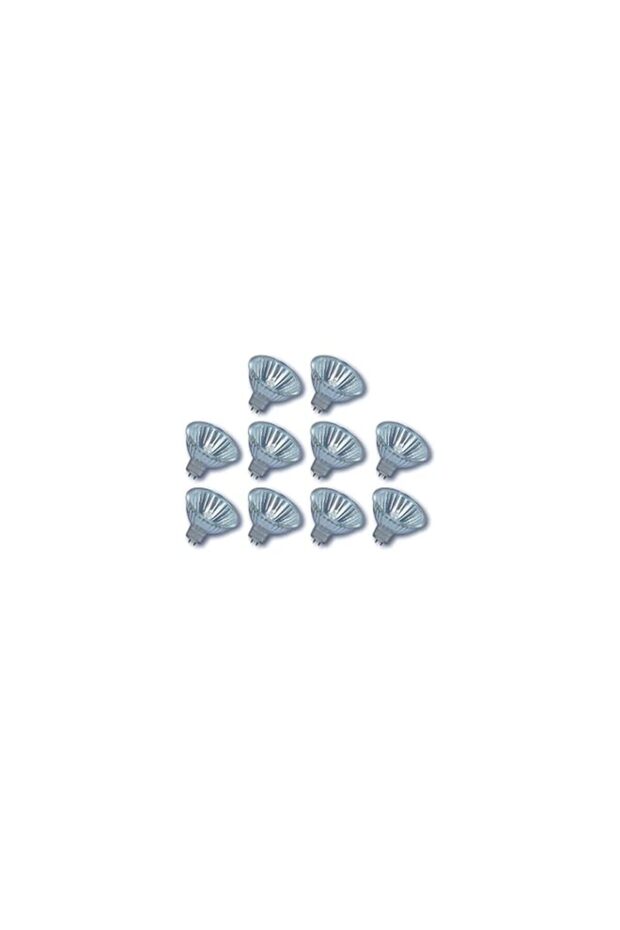 Osram- 10 X Osram Halogen 50W Gu5.3 12V 3644870 Wfl Decostar 50 Watt Lamp Warm White Dimmable [Energy Class B]