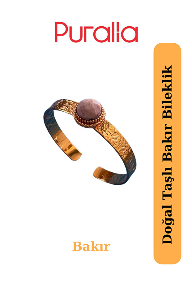 Natural Stone Copper Bracelet