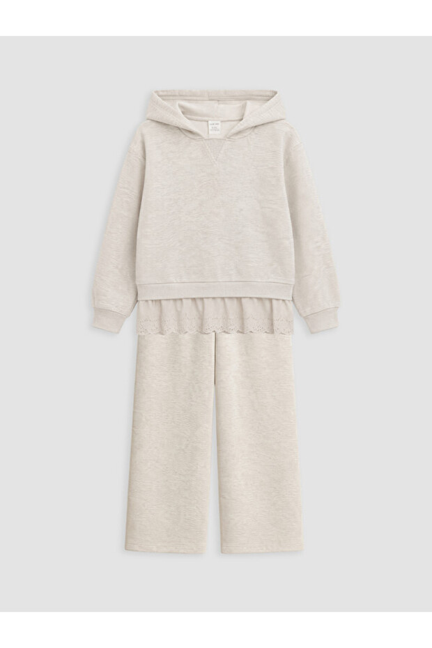 Sparkling Choices Hooded Ruffle Girls' Tracksuit Set from Shining Store