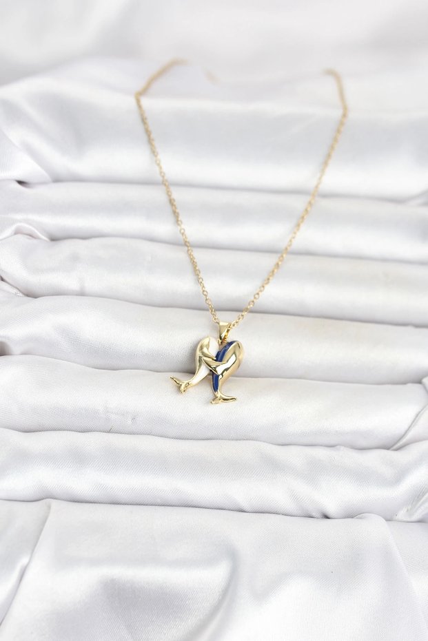 316L Steel Chain Gold Color Dolphin Model Women's Necklace