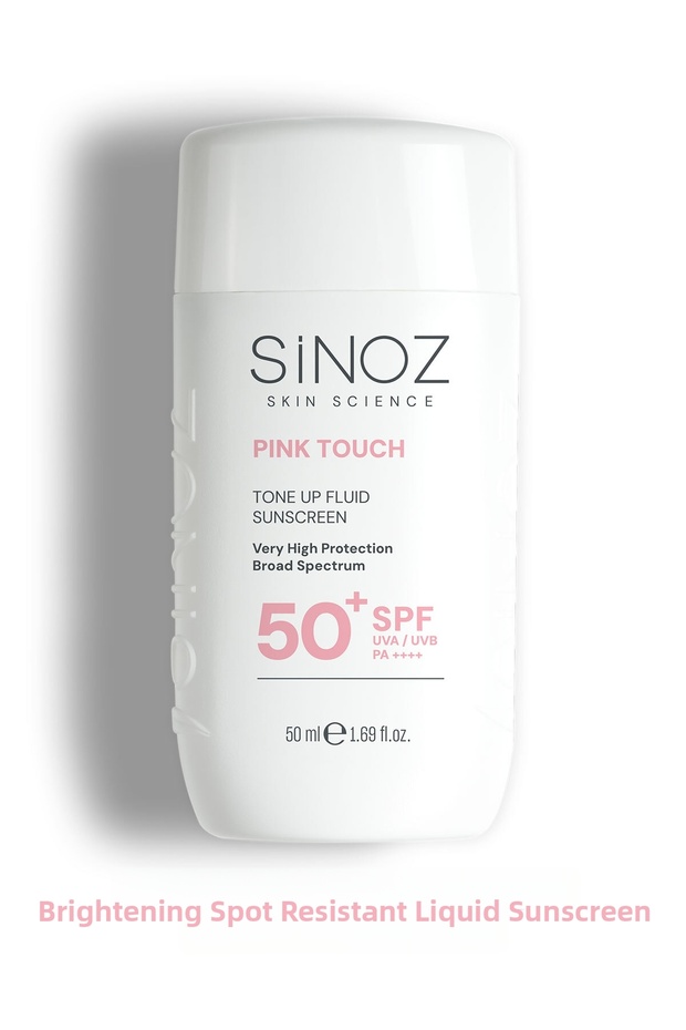 SPF 50 Pink Touch Brightening Liquid Facial Sunscreen with New Generation Hybrid Filters – 50 ml