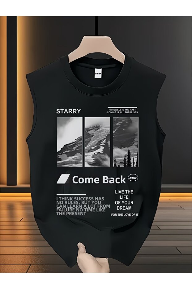 Men's oversized crew neck sleeveless t-shirt - longline