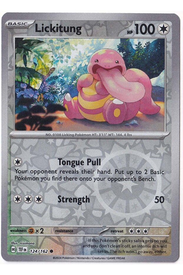 Lickitung [Reverse Holo] 124/162 - Temporal Forces - Card (Mint)
