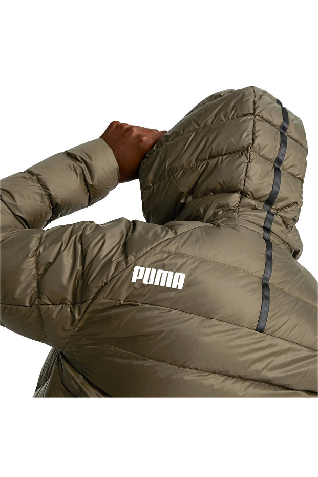 Packlite Hooded Down Erkek Yeşil Günlük Stil Mont 84935562 - 3