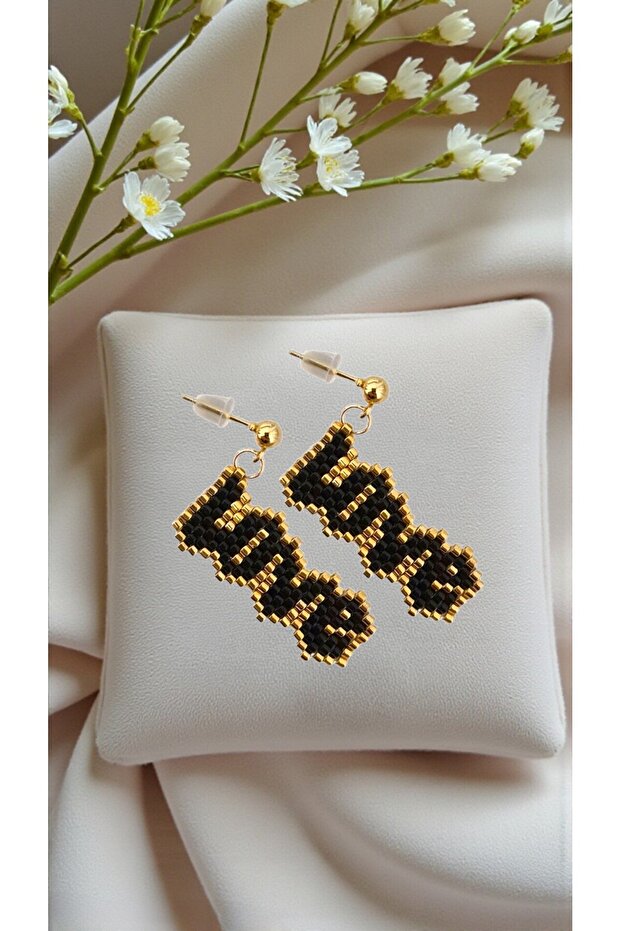 Miyuki Bead Handmade Love Earrings 2