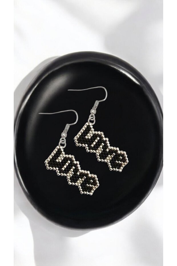 Miyuki Bead Handmade Love Earrings 3