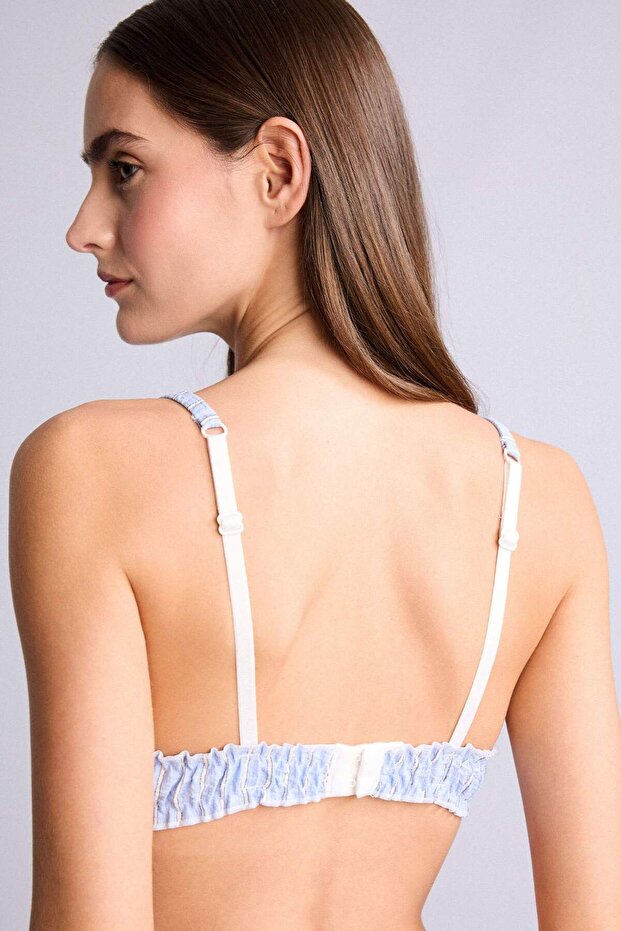 Poplin Capless Padless Underwireless Bra H3798Ax26Sp - 4