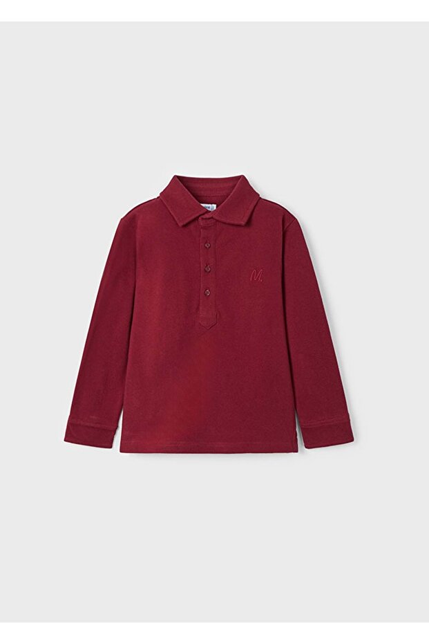 Boy's Long Sleeve T-Shirt Burgundy
