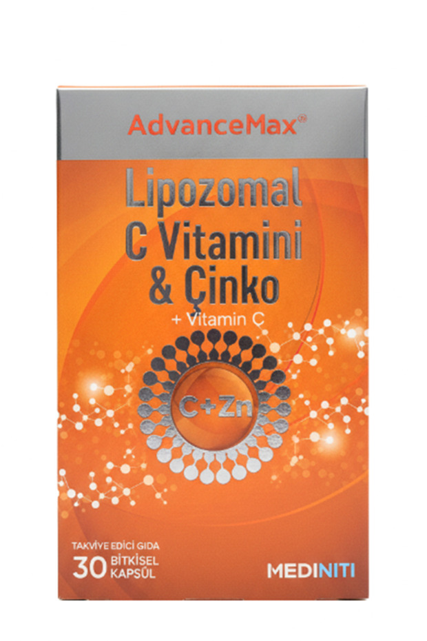 Lipozomal C Vitamini ve Çinko 30 Bitkisel Kapsül