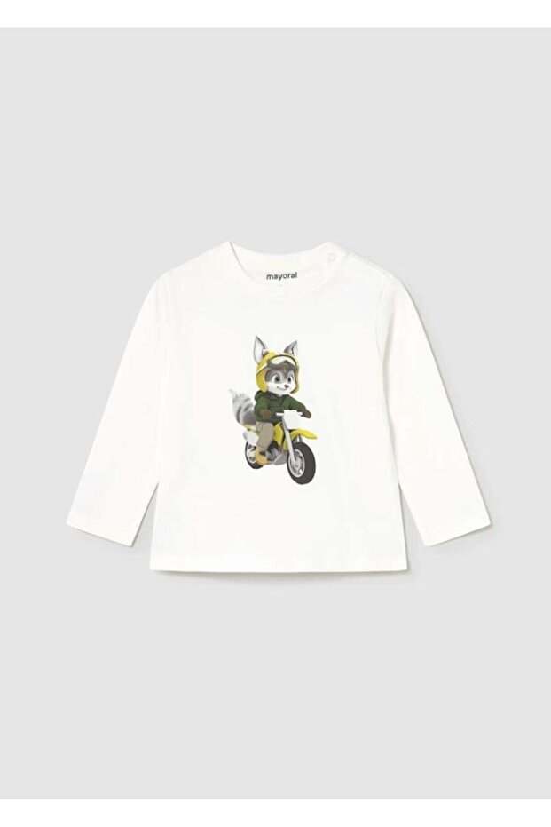 1-4 Years Old Boy's T-Shirt Cream