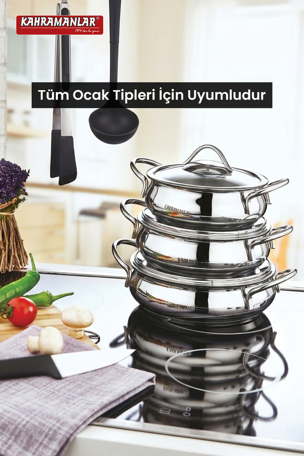 Çelik Elit 3'lü Omlet Seti - 2
