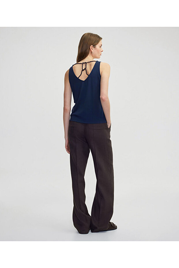 Contrast Spiral String T-Shirt - 6