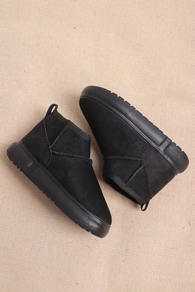 Children's Fur Boots – Warm Non-Slip Poly Sole Winter Shoes