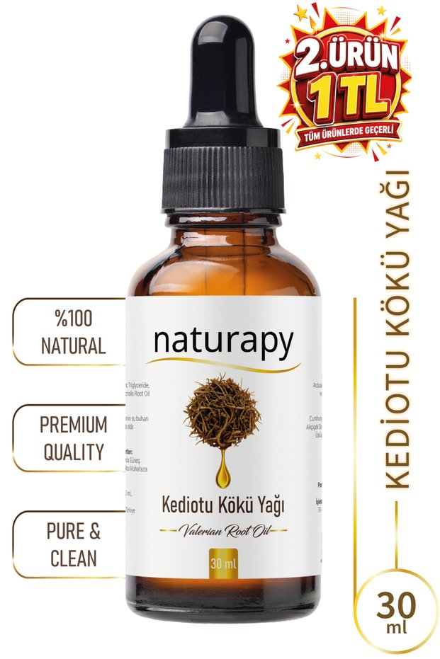 Valerian Root Oil (Valerian Root Oil) Maceration | Extraction Oil 30 ml Glass Bottle with Dropper