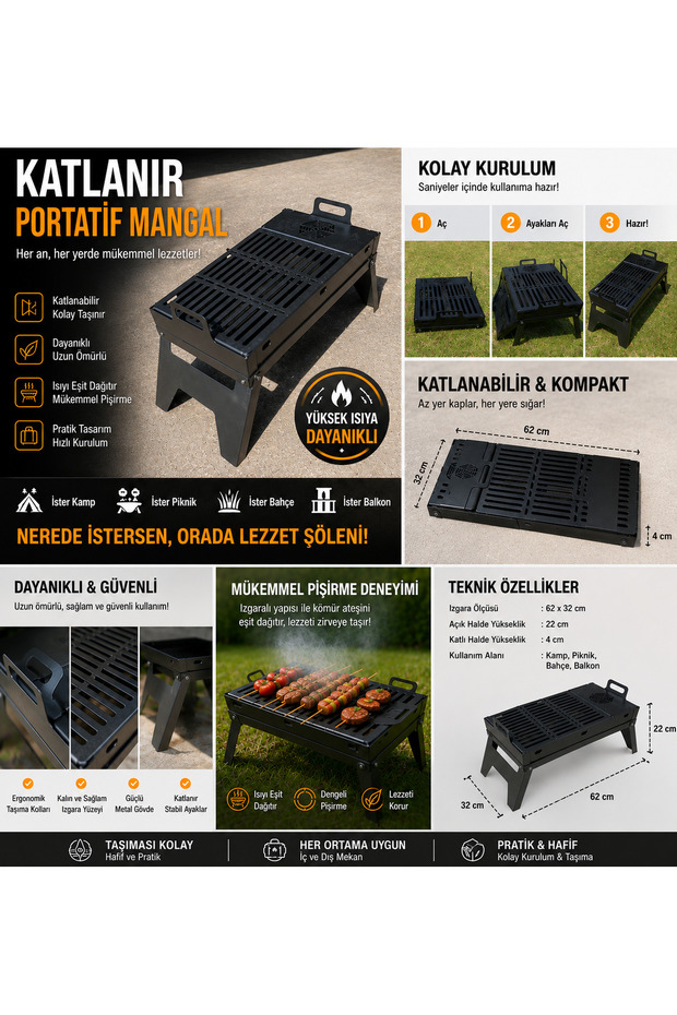 KATLANABİLİR MANGAL