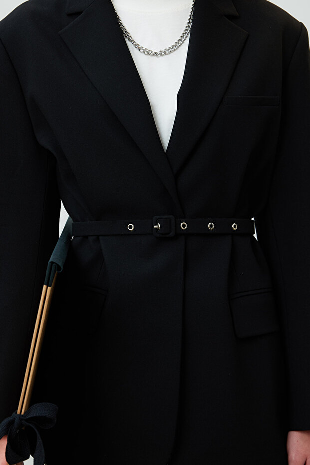 JACHETA BLAZER CUREA NEGRA - 6