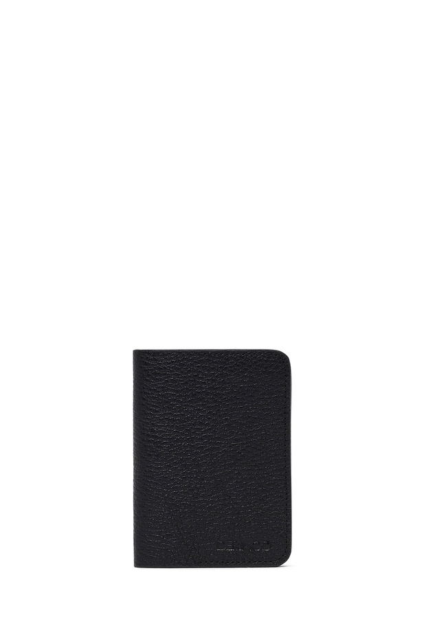 Men's Black Leather Card Holder 000A2D3505Ft