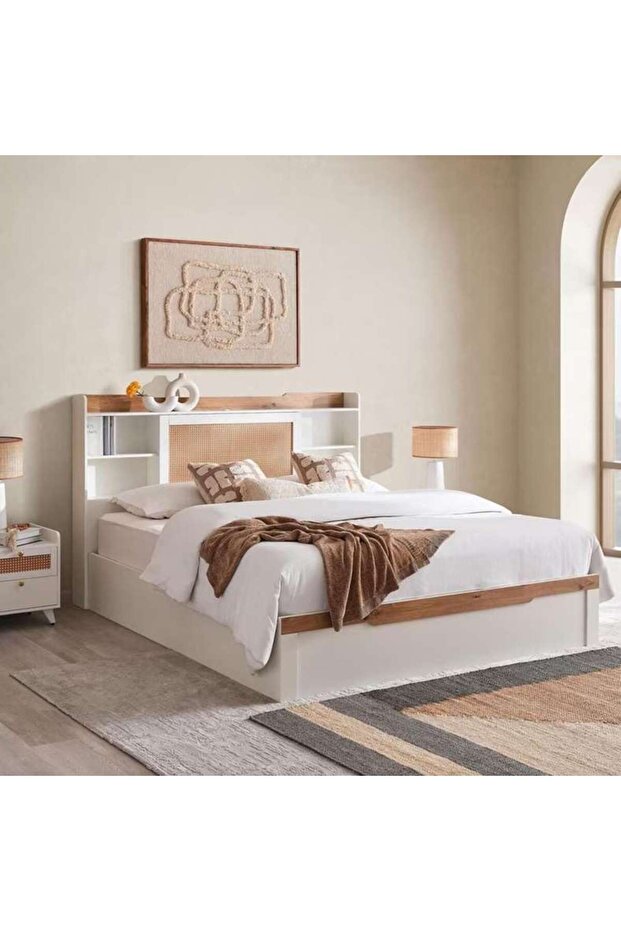 Fusion Bed 180x200cm With Usb Port - White