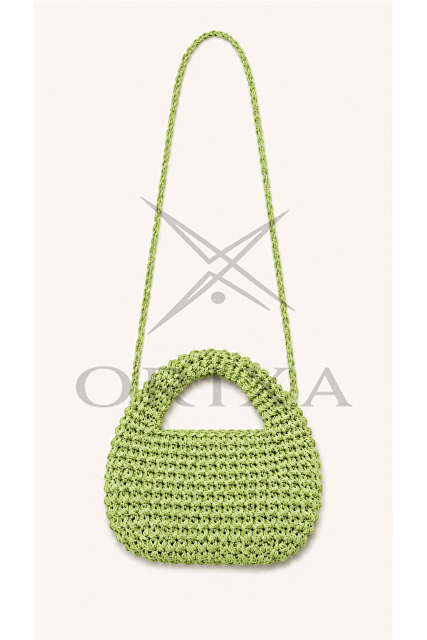 Siena Straw Bag - Hand Knitted Bag - Paper String Bag - Daily Shoulder Bag