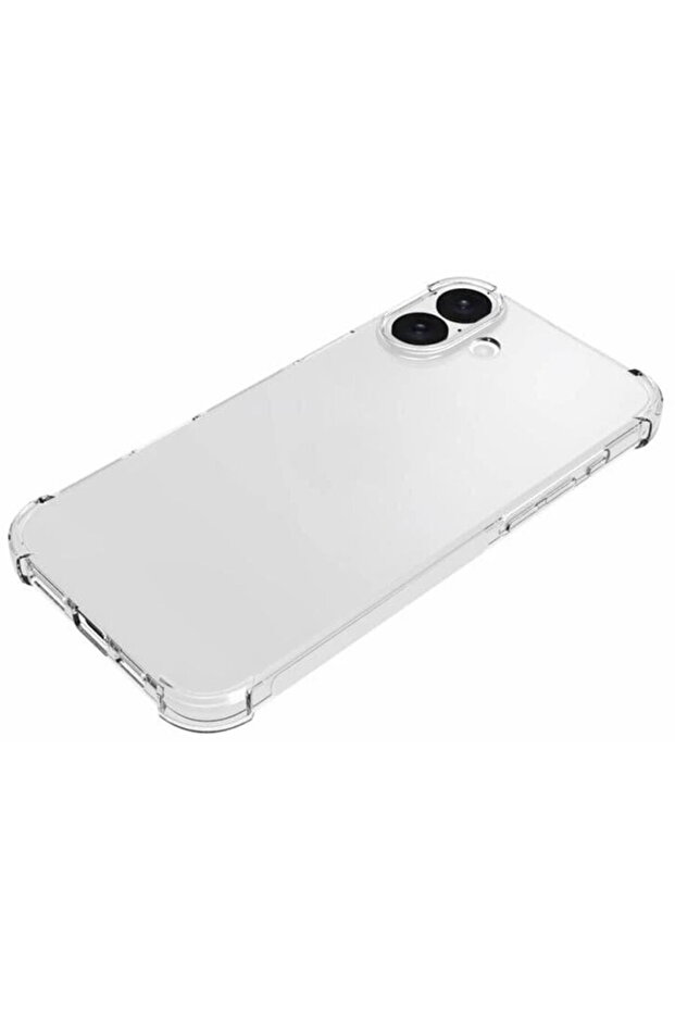 Husă pentru iPhone 16 Plus - Silicon transparent antișoc - Transparentă - 3