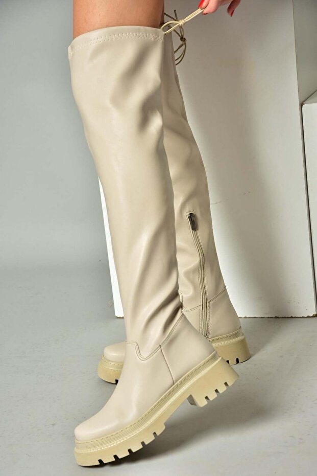 Skin Thick Soled Laptop Women's Boots N404002009