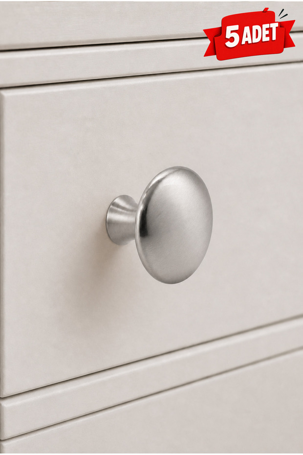 Inox Drawer Knob | Stainless Modern Cabinet Handle | Kitchen Bathroom Furniture Handle