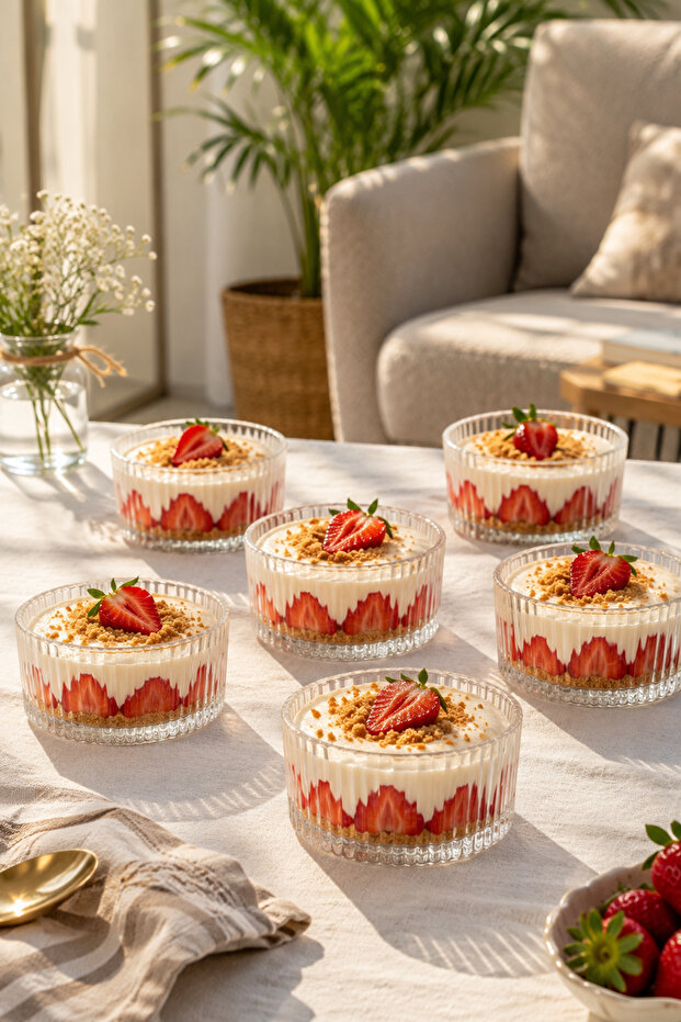 Large Size Rayan Sultan 6-Piece Glass Snack Bowl Presentation Magnolia-Magnolia Bowl