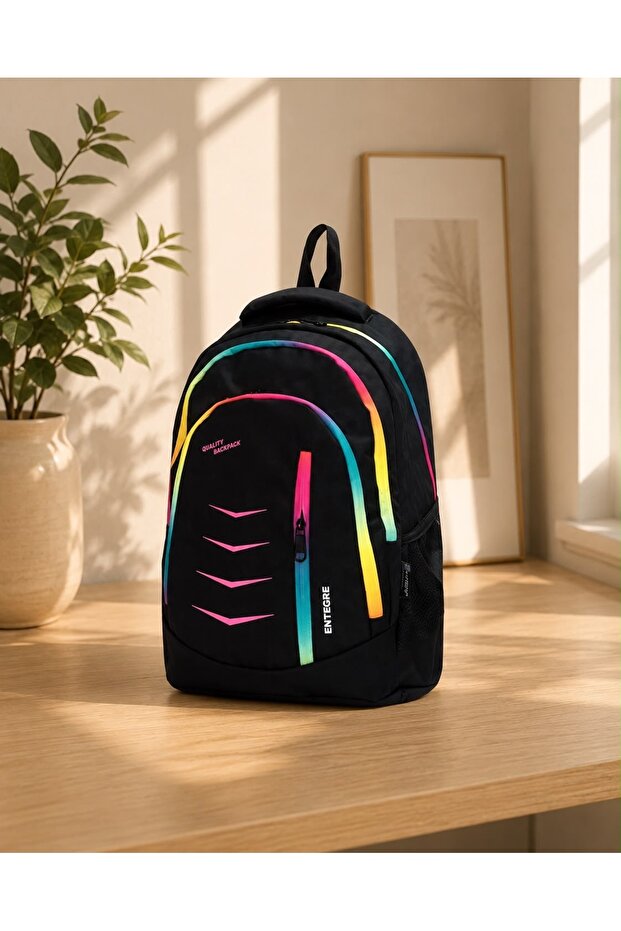 Unisex Children's Black Integrated School Bag 9837
