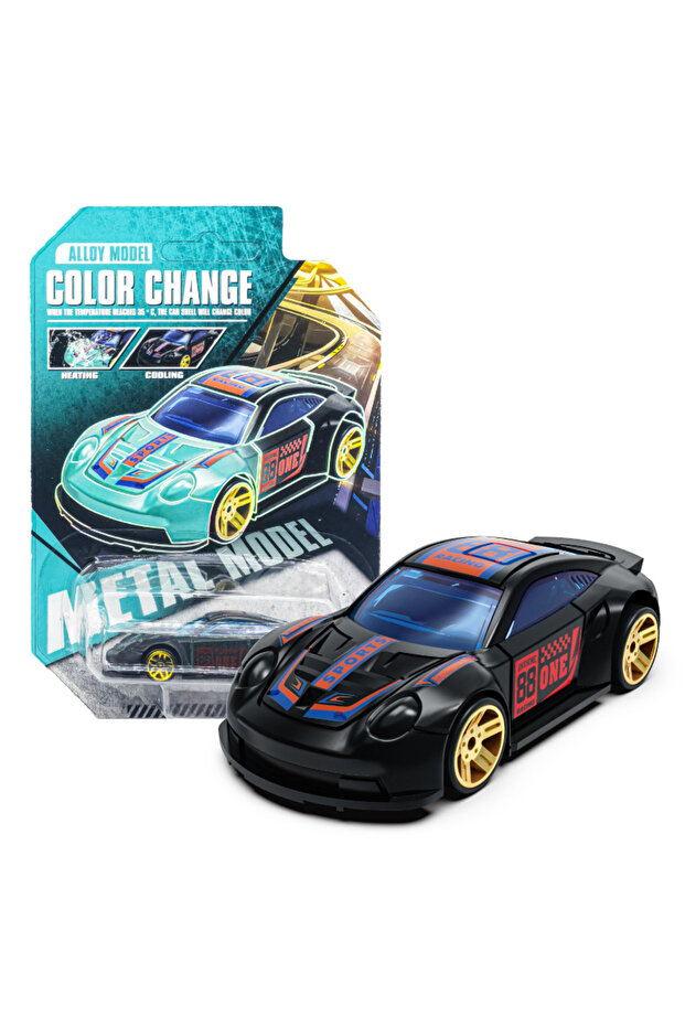 P Magic Color Changing Racing Car Model 1:64 Temperature Sensitive Inertia Pull Back Cars Toys Cras.