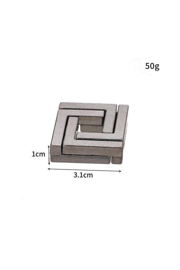 7 Lock Puzzles Classic IQ Metal Brain Teaser Magic Baffling Puzzles Game Toys For Children Adults Fu