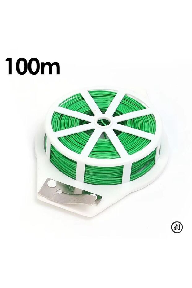 100m 1 Roll/100M Multifunctional Plastic Steel Twist Tie Sturdy Reusable Garden Flower Plant Support