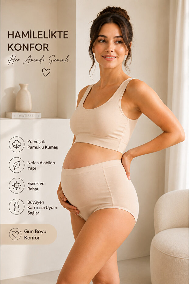 Women's Maternity High Waist Cotton Pack Panties