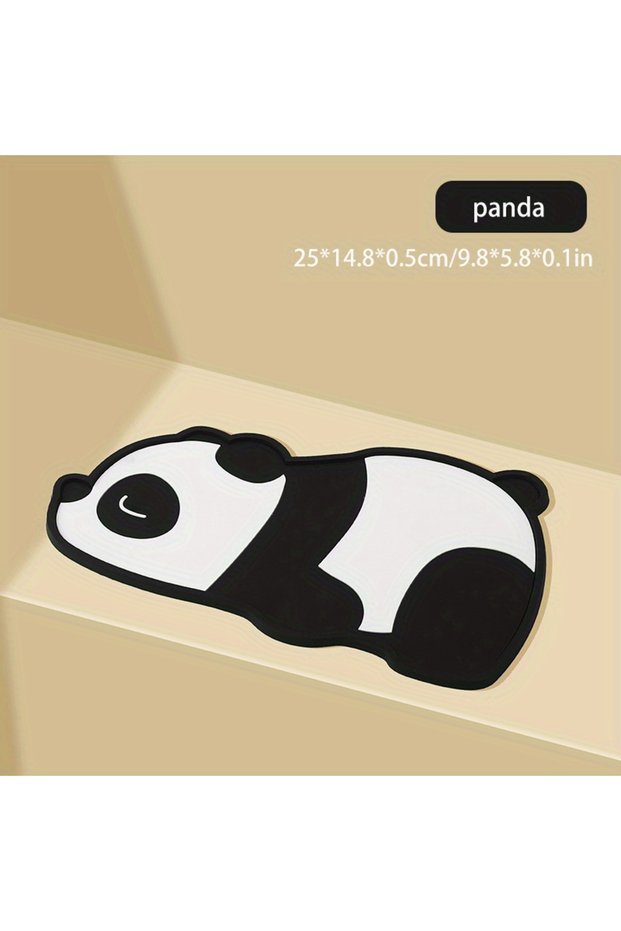 Panda Car Anti-Skid Resistant Washable Anti-skid Pad Mat Cartoon Dashboard Non-Slip Phone Pad PVC Ma
