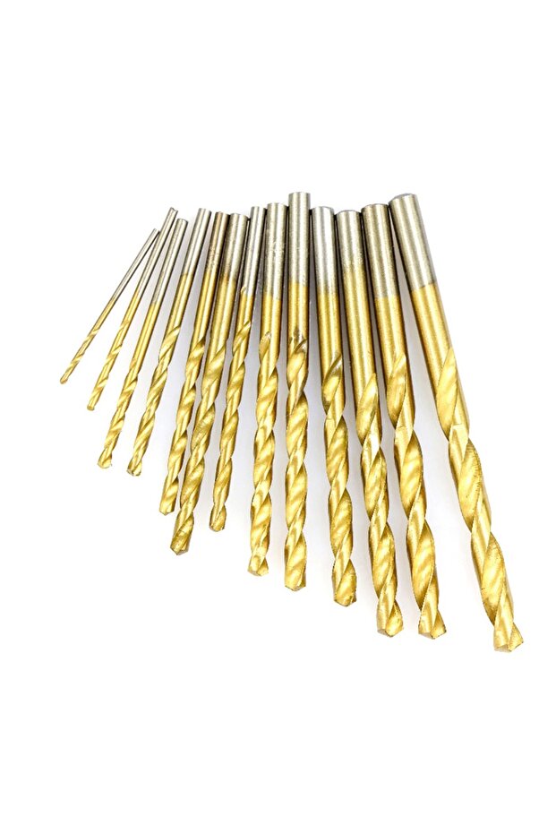 1 set 13PCS Drill Bit Set High-Speed Steel Drill Kit Impact Quick Change Drill Kit for Glass Metal T