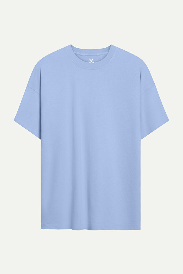 Purple Men's Oversize / Relax Basic T-Shirt - 100% Cotton | (Relax - Jellyfish)