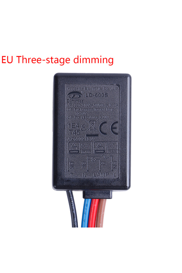 1 LD-600S Build-in 3 Way Finger Touch Dimmer 25~150W For Tungslen Filament Lamp 3-25W LED Light Inpu