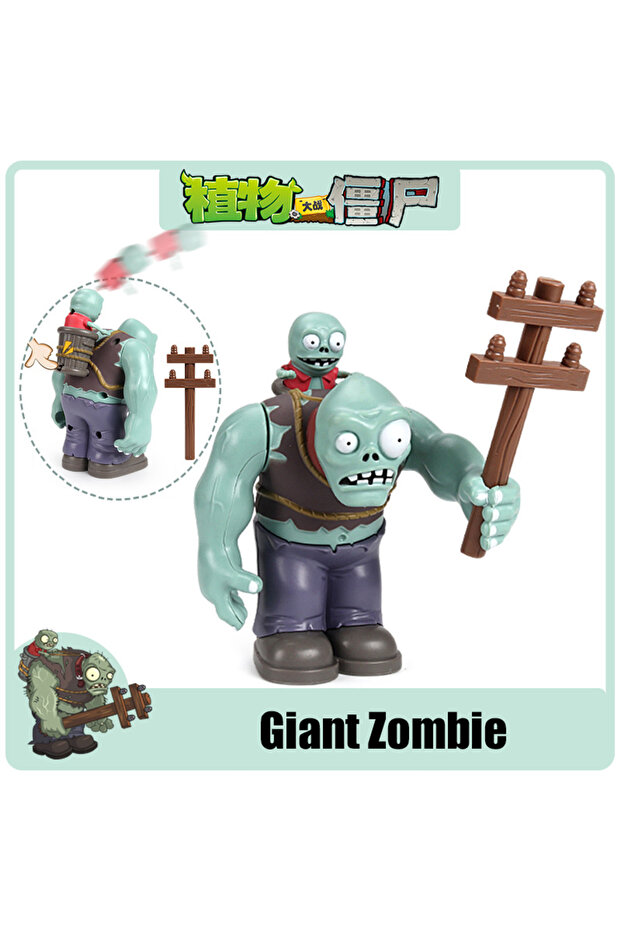 08 Plants vs. Zombies Giant zombies Egyptian Dr Zombie Dr. Zombie King Action Figure Model PVC Defor