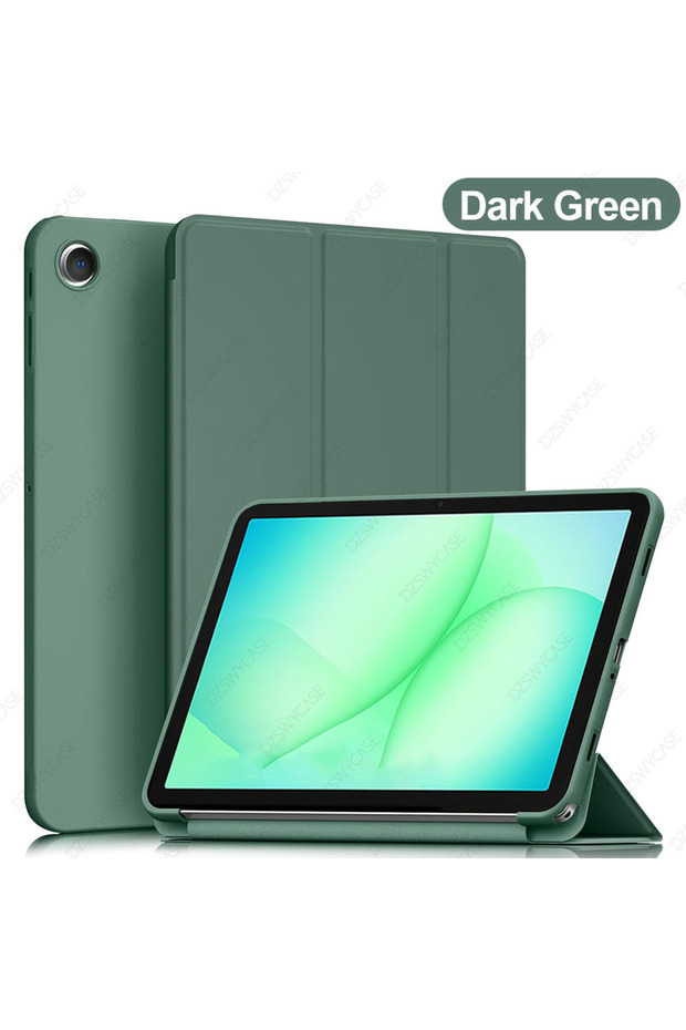 Dark Green Case For A9 Plus / A11 Plus 11 Inch Tablet Case, Trifold Stand Cover With Stand Au...