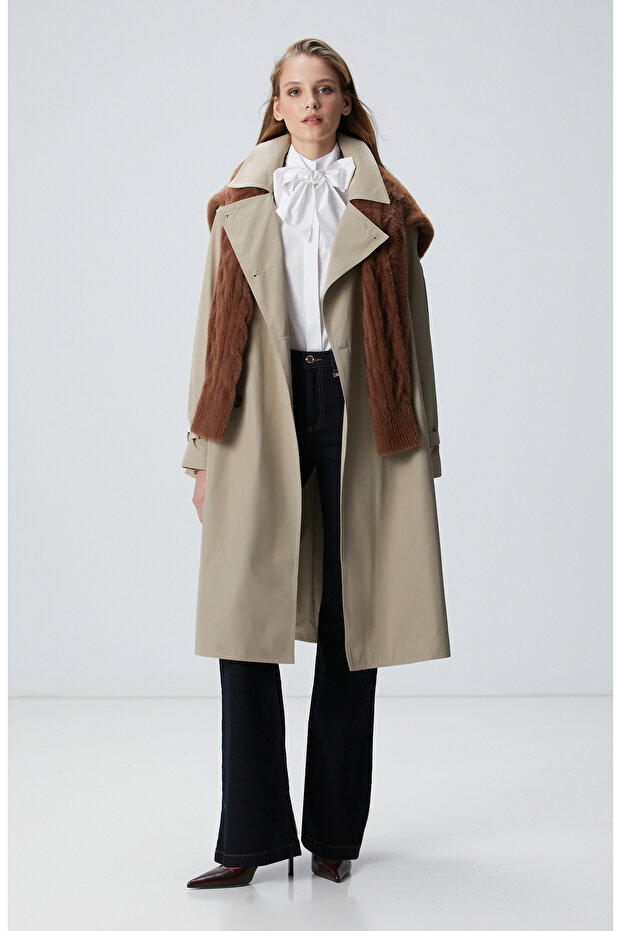 Bej Trench Coat