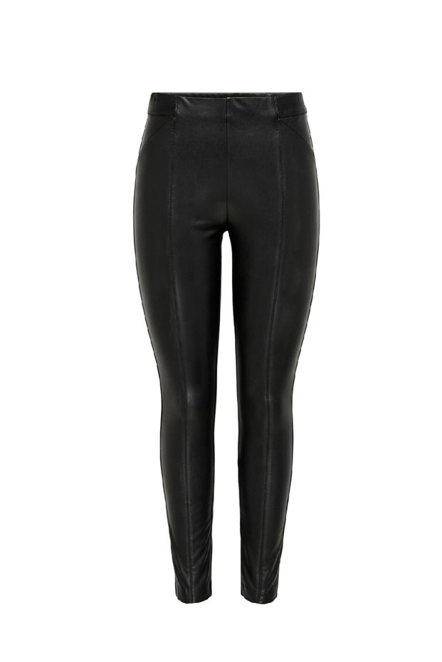 Pantaloni imitatie de piele, Negru